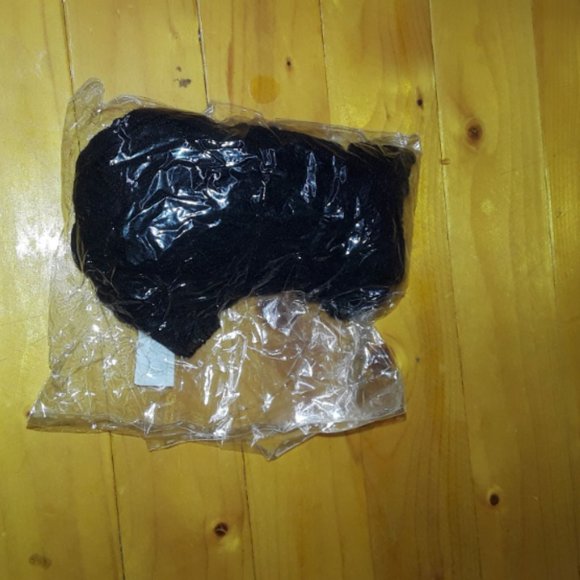 Lace Trim Solid Black Thigh High PantyhoseTights - Picture 6 of 7